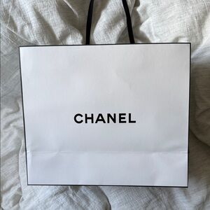 CHANEL Classic White Shopping Bag